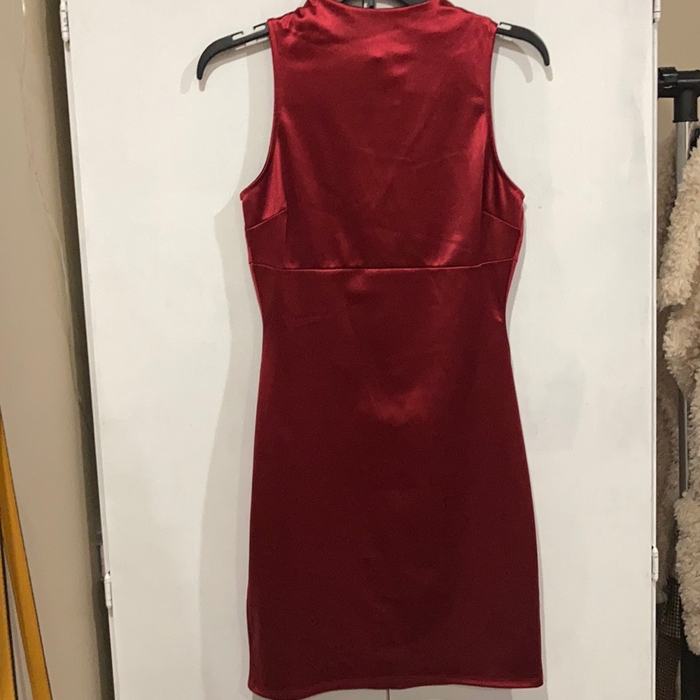 Red Satin Dress